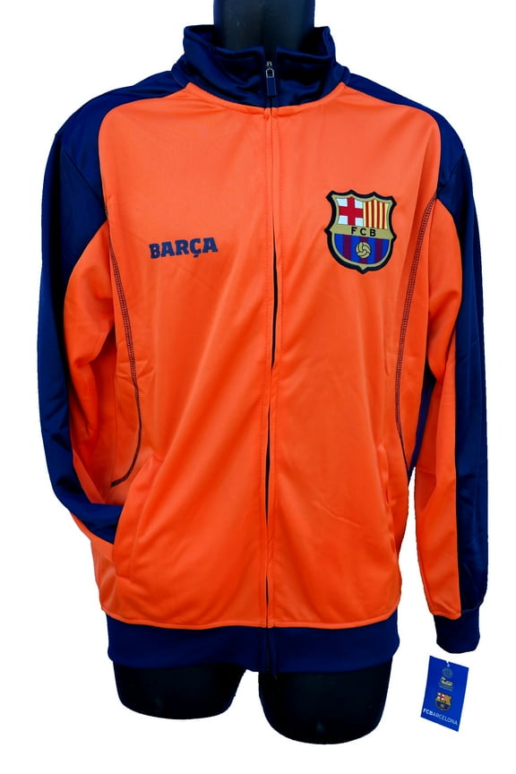 FC Barcelona Soccer Official License Soccer Track Jacket Football Merchandise Adult Size 002 Extra Large
