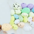 thumbnail image 3 of Visland 20pcs Artificial Bird Eggs Craft for Home Decor Garden Ornaments DIY Easter Decoration Fake Nest Eggs for Wedding Party Decorative Photography Prop Assorted Color, 3 of 6