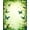 Green, Pattern 3, variant on Flatwoven High Traffic Area Rug, Spring Garden with Interlocking Leaf Vines and Delicate Beetle Illustrations, Non Slip, Stain Resistant, Washable Area Rugs for Living Room, Bedroom(Green, 6X9)