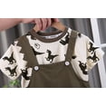thumbnail image 4 of Hiijoy Toddler Boys Outfits Dinosaur Print T-Shirt Denim Overall Shorts Set, Sizes 4-5T, 4 of 8
