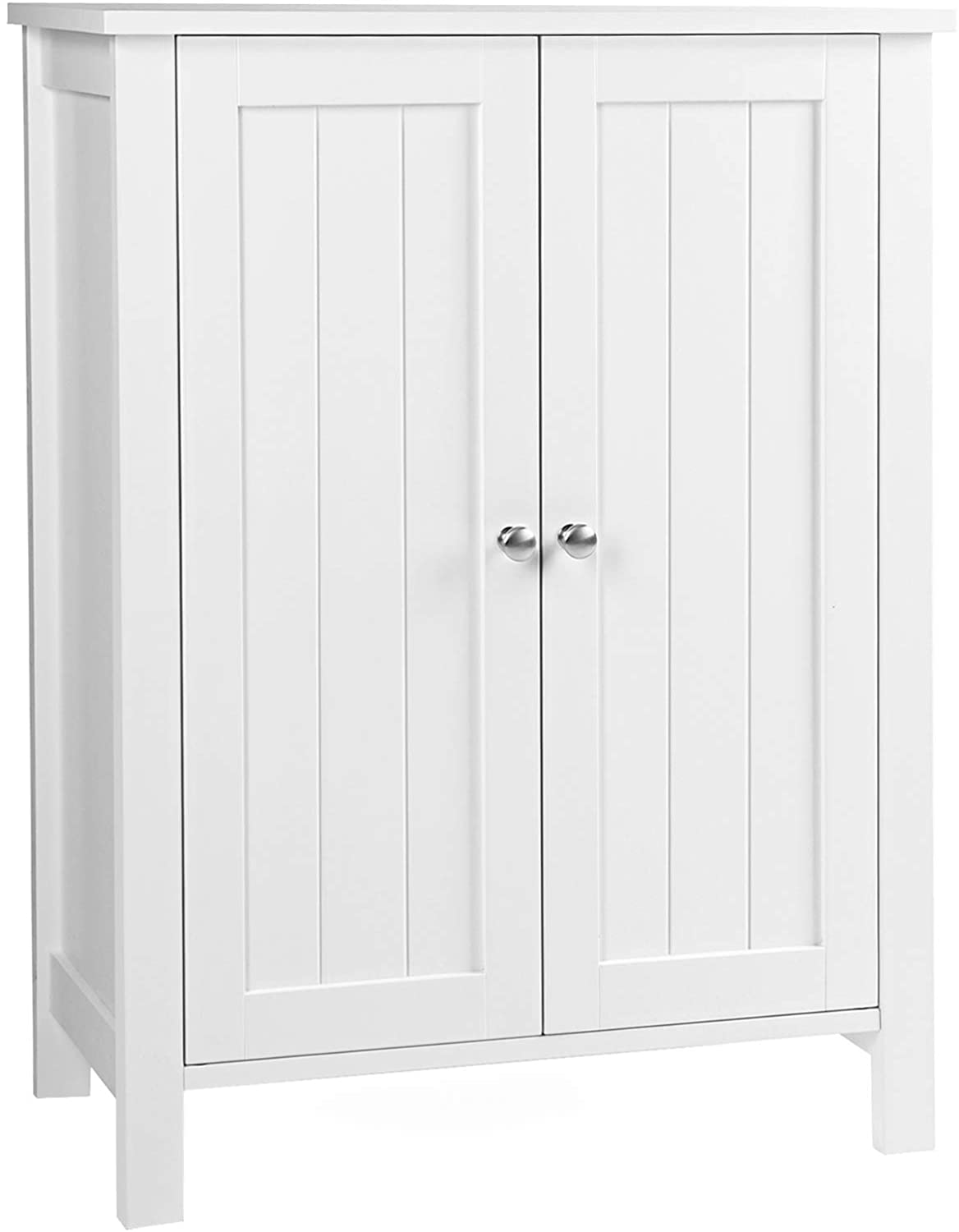 SUGIFT White Bathroom Storage Freestanding with