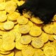 thumbnail image 4 of 100 monedas piratas de plástico para cazar tesoros, juguetes, monedas falsas, recompensas, regalo para niños, suministros para fiestas, aventuras piratas, regalos para fiestas temáticas, decoraciones de Halloween (dorado) Sincero Electrónica, 4 of 5