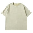 thumbnail image 1 of KIHOUT Camisetas para hombre, mujer, unisex, de gran tamaño, de algodón, vintage, para entrenamiento, gimnasio, lavadas, informales, camisetas, tops, liquidación, 1 of 3