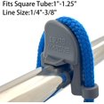 thumbnail image 5 of 4 Pcs Boat Fender Clips Boat Quick Adjust Pontoon Boat Square Rail Fender Cleats/Clips/Hanger for Bumpers, 5 of 5