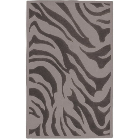 Surya Hand Tufted Brown Yellow Zebra Animal Print Sprucegroove Wool Surya Hand Tufted Brown Yellow Zebra Animal Print Sprucegroove Wool Rug