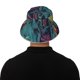 thumbnail image 5 of Balery Neon Zombie Skull Sombreros para el sol para hombre y mujer, sombrero de pescador con UPF 50+, 5 of 6