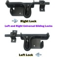 LAJIAOZ Heavy Duty Slide Bolt Gate Latch with Padlock Hole Solid