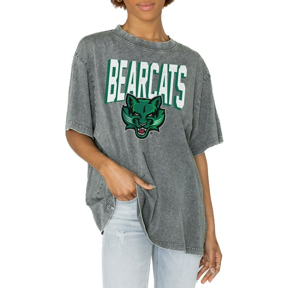 Women's Gameday Couture Gray Binghamton Bearcats Solid Defense Oversized T-Shirt