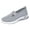Gray, variant on Womens Breathable Slip on Mules Cut out Summer Beach Closed Toe Comfortable Clogs Mesh Soft Sole Arch Support Backless Outdoor Sneakers Brown Size 6.5