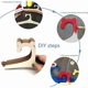 thumbnail image 3 of 10 Pieces Wooden Hangers for Children, Non-Slip Hangers with Notches, Doll Hangers, Bear Design, 3 of 5