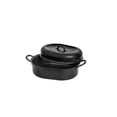 thumbnail image 4 of Granitestone 15 Inch Non stick Turkey Roasting Pan with Lid, Oval Aluminum Turkey Roaster Pan for Poultry, Meats, Roaster Pan with Lid, Baking & More – Dishwasher Safe, 4 of 11