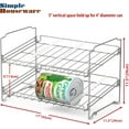 thumbnail image 2 of 2 Tier Stackable Can Rack, Silver, 2 Pack - Organize Cans & Jars, 2 of 8