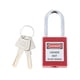 thumbnail image 2 of de seguridad con bloqueo, puerta de pequeña sala, cobertizo de cochera, de armario de Rojo 1 Baoblaze Candado con llave, 2 of 8