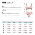 thumbnail image 4 of Kdxio Hand Drawn Strawberry Print Women's 2 Piece High Waisted Wrap Spaghetti Strap Summer Swimsuit Bikini Set-Medium, 4 of 7