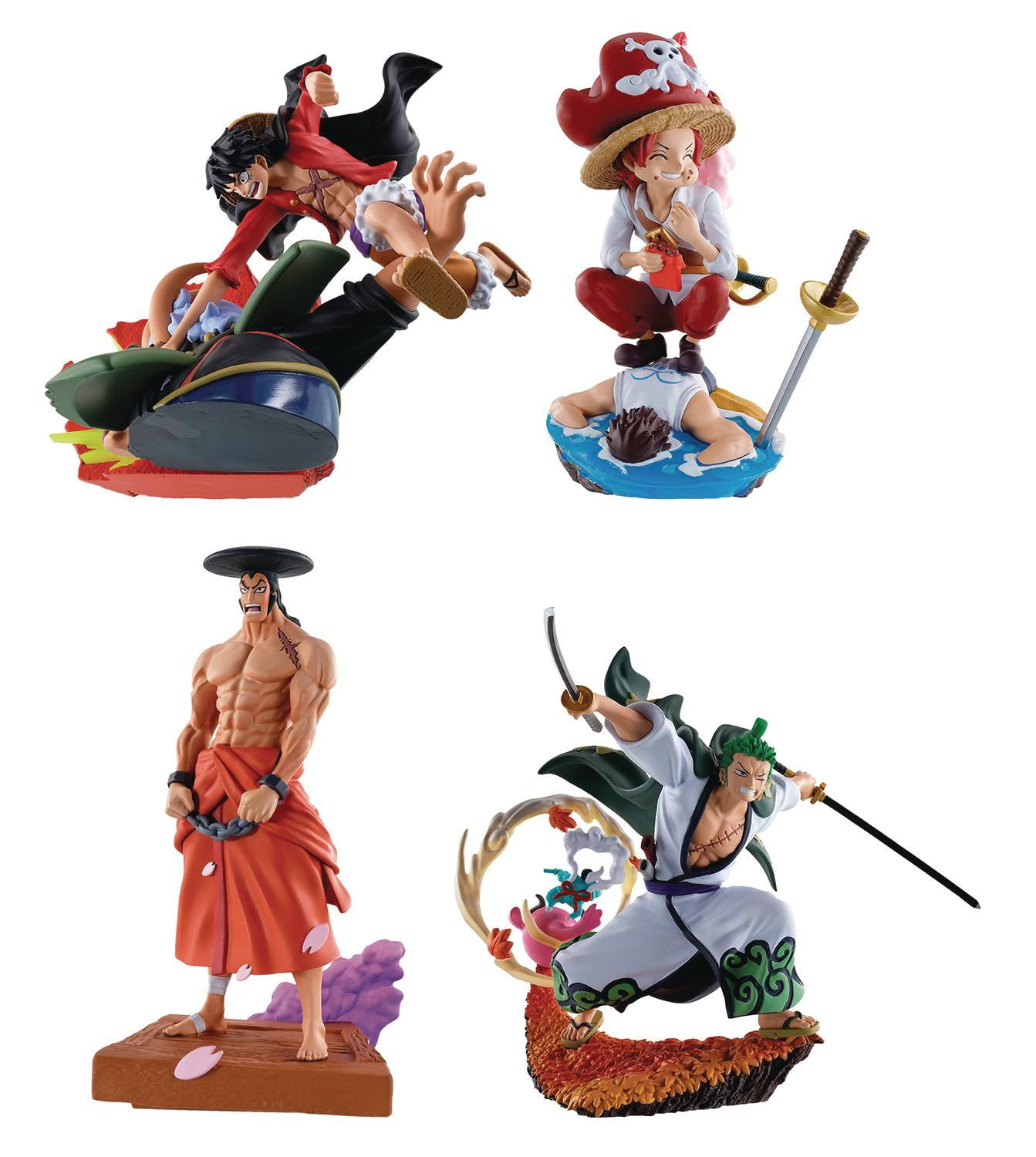 One Piece Logbox Rebirth Wano Country Collectible PVC Figure Set