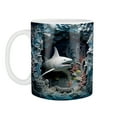 thumbnail image 2 of BGZLEU 3D Shark Mug, Durable Flat Painted Ceramic Coffee Mugs, 3D Ocean Shark Ceramic Coffee Mark Cup Tea, Ceramic Shark Decor For Women And Men Holiday And Birthday Gift, 2 of 8
