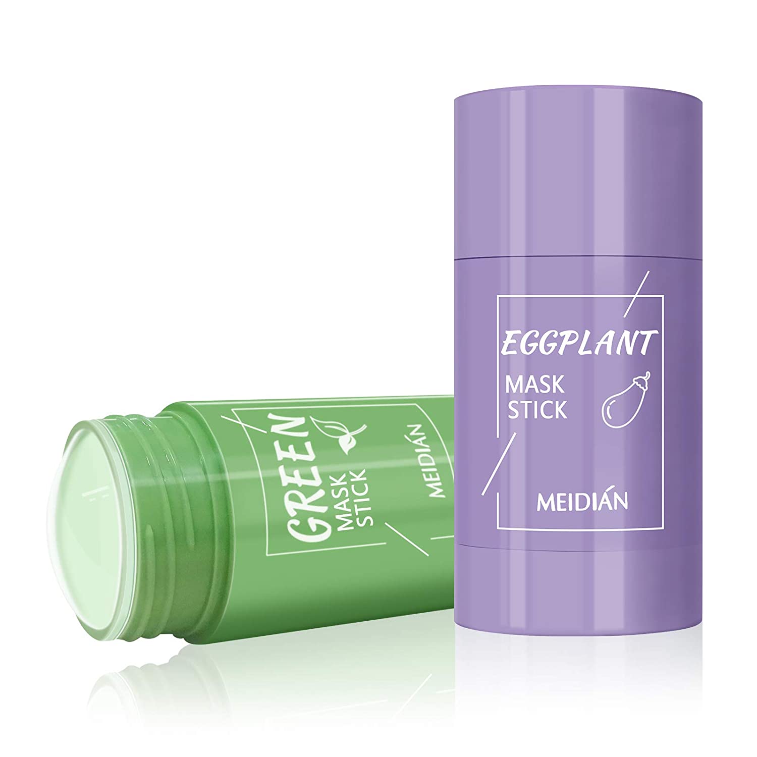 Green Mask Stick/Eggplant Stick Mask, Natural Face Moisturizes Oil ...