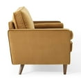 thumbnail image 3 of Modway Valour Performance Velvet Sofa in Cognac, 3 of 10