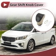 thumbnail image 2 of Cubierta de pomo de cambio de marchas Unique Bargains, protector de mango de cambio para Kia Soul 2020-2023, cuero sintético negro y beige, 2 of 6