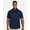Dark Navy, variant on Harriton M585 Men's Advantage IL Short Sleeve Work Shirt-Black-S