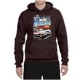 thumbnail image 2 of Wild Bobby, Mustang Untamed American Spirit Ford Cars and Trucks Unisex Graphic Hoodie Sweatshirt, Brown, Small, 2 of 6