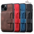 thumbnail image 7 of Nalacover Case Compatible with iPhone 15, Detachable Wallet Pocket with Credit Card Holder, Back Flip Premium Leather Magnetic Clasp Kickstand Cover For iPhone 15 - 6.1", Coffee, 7 of 7