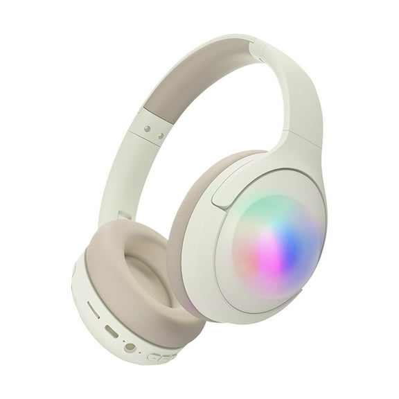 Wireless Over-Ear Headphones with Noise Cancellation, RGB Lighting, Bluetooth 5.4 & Long Battery Life for Gaming, Work and Music