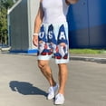 thumbnail image 6 of Sikiie Cute Gnomes in USA Mens Pajama Shorts, Lightweight Lounge Pant with Pockets Soft Sleep Pj Shorts for Men4X-Large, 6 of 6