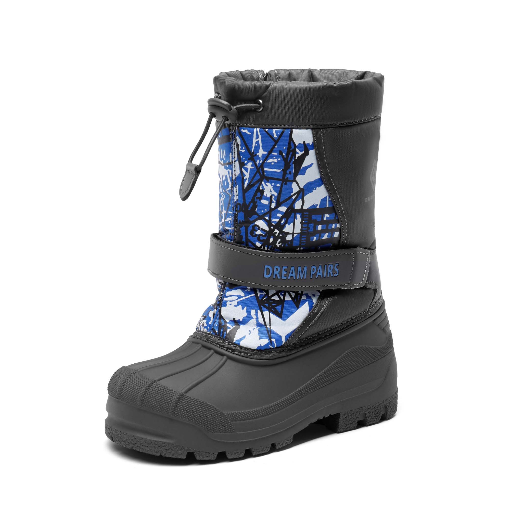 Dream Pairs Big Kid Boys Girls Mid Calf Waterproof Winter Snow Boots Dream Pairs Big Kid Boys Girls Mid Calf Waterproof Winter Snow Boots