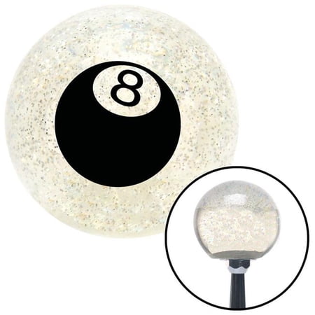 American Shifter Black 3D 8 Ball Clear Metal Flake Shift Knob with M16 x 1.5 Insert Shifter Auto