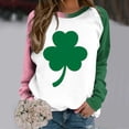 thumbnail image 2 of Chemise de la Saint-Patrick pour Femmes, Chandails en Molleton Décontractés à Manches Longues, Imprimé Graphique Amusant, 2 of 5