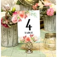 thumbnail image 2 of Darling Souvenir Double Sided Print Floral Border Table Numbers Decorative Wedding Table Place Cards DIY-4" x 6" (1 to 30), 2 of 4