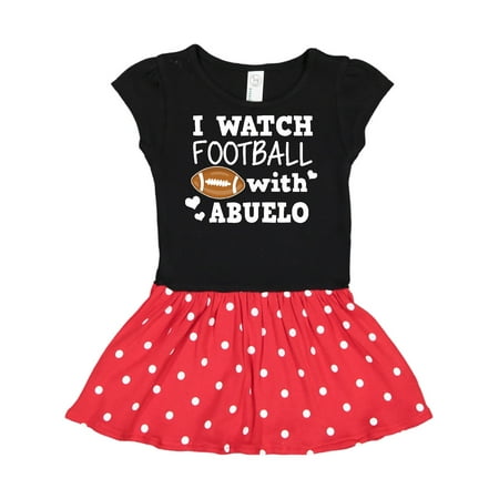 

Inktastic I Watch Football with My Abuelo Gift Toddler Girl Dress