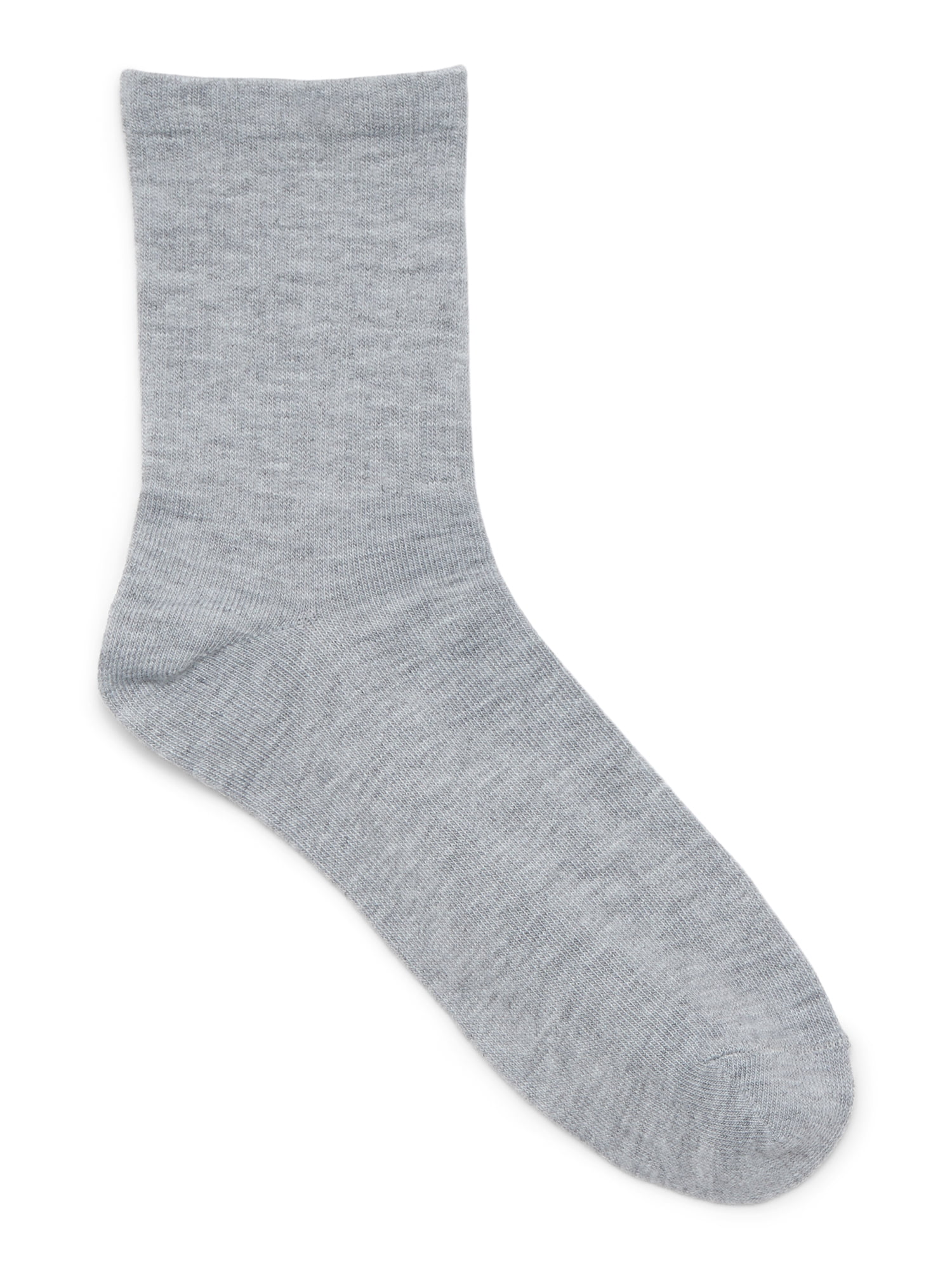No Boundaries Women's Embroidered Scallop Edge Mid-Crew Socks, 6-Pack, Size 4-10