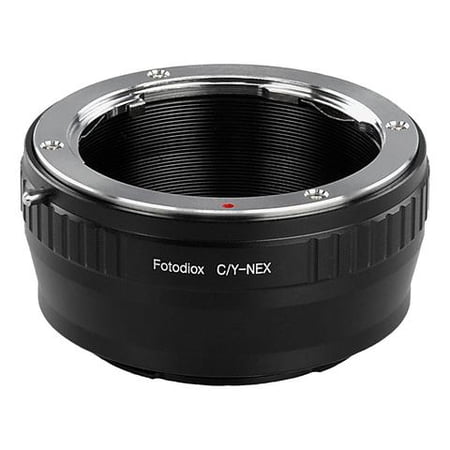 Fotodiox Lens Mount Adapter - Contax/Yashica (CY) SLR Lens to Sony Alpha E-Mount Mirrorless Camera Body