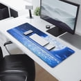 thumbnail image 3 of Upgrade Your Gaming Setup: Large SciFi Space Moon Gaming Mouse Pad, Stitched Edges, Anti-Slip Base, Extended Keyboard Mouse Mat for Intense Gaming, Home Office Use, 31.5x11.8 Inch, 3 of 7