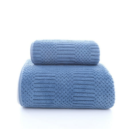 MintLimit 1 Set Premium Cotton Thick Soft Plush and Highly Absorbent Towel (1 Piece 70 *140CM Extra Large; 1 Piece 30*75CM towel)