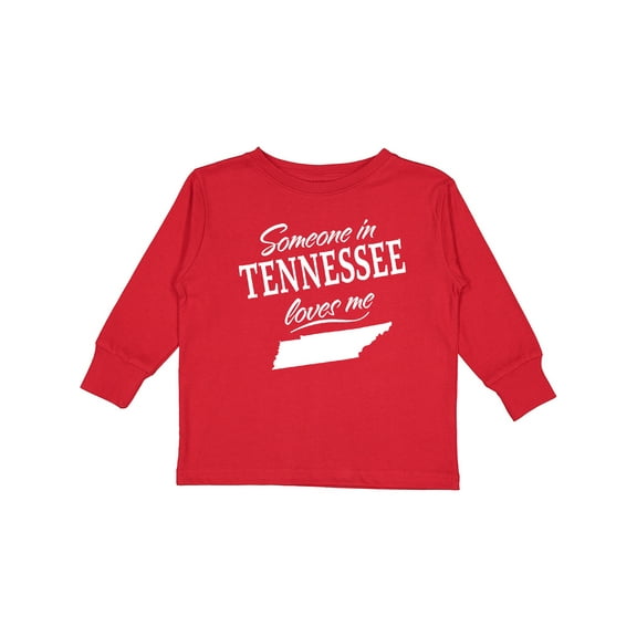 Inktastic Someone in Tennessee Loves Me Boys or Girls Long Sleeve Toddler T-Shirt