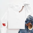 thumbnail image 7 of Mama Sweatshirts for Women Heart Long Sleeve crew neck oversized Shirts Pullover Mothers Day Tops (XL, White), 7 of 7