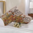 thumbnail image 2 of Lumbar Pillow Covers 20x12 Inch Set of 2, Hello Fall Waterproof Outdoor Pillow Covers, Orange Pumpkins Birds Vintage Thanksgiving Decorative Cushion Pillowcases for Couch, Sofa, Bed, Garden, Patio, 2 of 9
