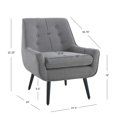 thumbnail image 4 of Linon Accent Chair, Standard, Black, 4 of 10