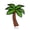 Black, variant on Palm Tree Hard Enamel Lapel Pin | Clayton Jewelry Labs