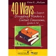 thumbnail image 1 of 40 Ways To Support Struggling Readers In Content Classrooms, Grades 6-12, Hardcover, 1 of 3
