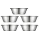 thumbnail image 3 of 5 Unids Acero inoxidable Condimado Platos Pequeños platos de salsa para el hogar (Plata), 3 of 4