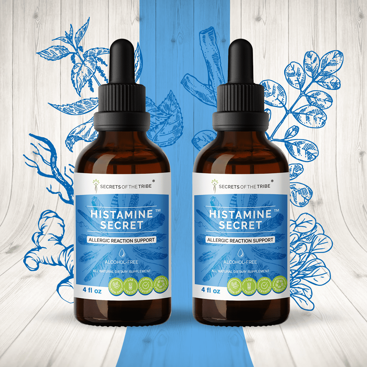 Histamine Secret AlcoholFREE Extract, Tincture, Glycerite Galangal