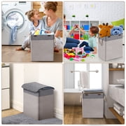 Laundry Hamper with Lid, 66L Laundry Basket Clothes Hamper, Large Collapsible Laundry Organizer for Storage and Organization