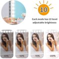thumbnail image 3 of Mirror Light for Dressing Table, USB Led Mirror Light with 5 LED Bulbs 3 Color Modes for Bathroom Dressing Table Mirror Lighting, 3 of 5