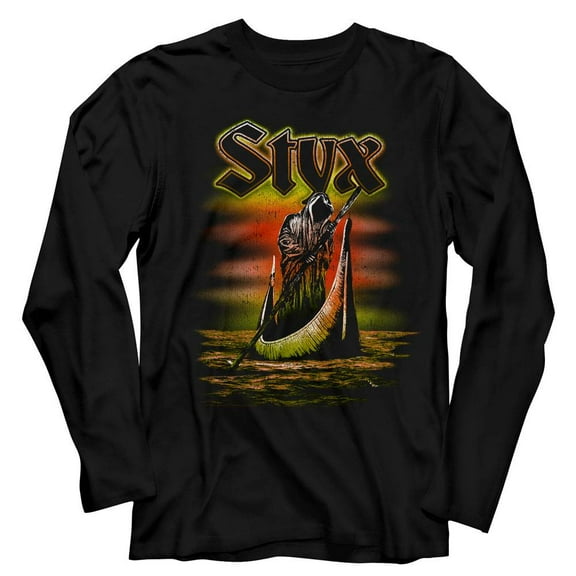 Styx Ferryman Black Adult Long Sleeve T-Shirt