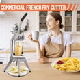 thumbnail image 4 of Hachoir à Légumes Commercial Robuste – Lames en Acier Inoxydable – 6 Lames Interchangeables – Manuel pour Frites, Coupe-Pomme de Terre et Trancheuse – Levier, 1/2 Pouces, 1/4 Pouces, 3/8 Pouces, Support de Lame Incliné à 6, 4 of 7