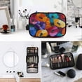 thumbnail image 6 of Iauyy 3 Piece Large Portable Hanging Toiletry Bags for Travel,Foldable Makeup Organizer with Multiple Compartments for Men&Women，Pointillism Technique, 6 of 9